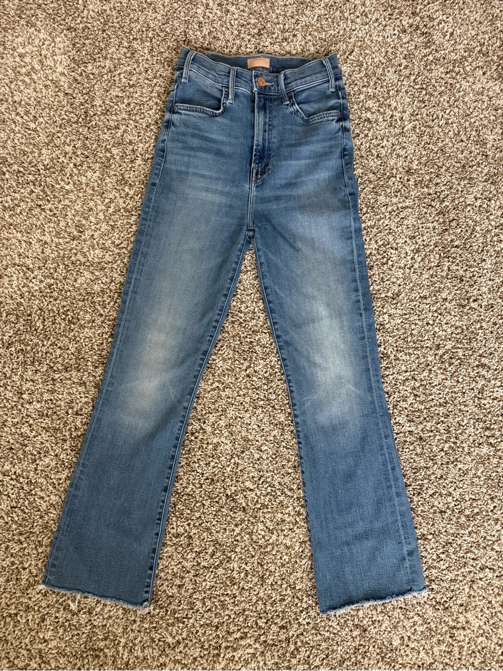 MOTHER Hustler Ankle Fray | Size 25 | Wash: Healing Jar